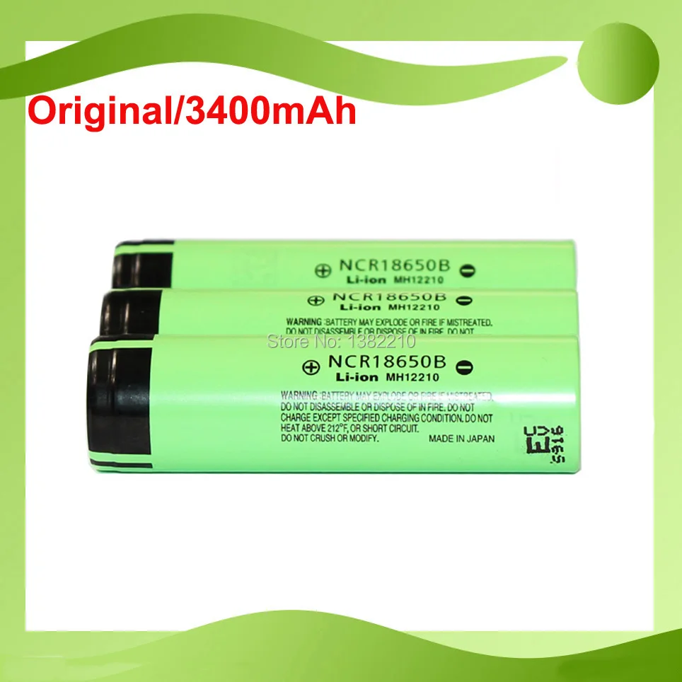 Бесплатная доставка! 6 шт./лот новый оригинальный аккумулятор NCR18650B 3 7 в 18650 3400 мАч
