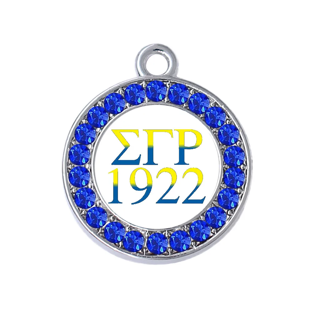 Подвеска с двойным носом греческая буква sigma gamma rho 1922 Очаровательная подвеска