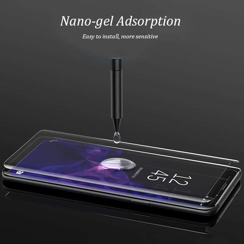 Полный Экран закаленное Стекло для samsung Galaxy S9 плюс S8+ S7 край 3D клей Экран Защитная экранная пленка для samsung S10Plus Note9 8