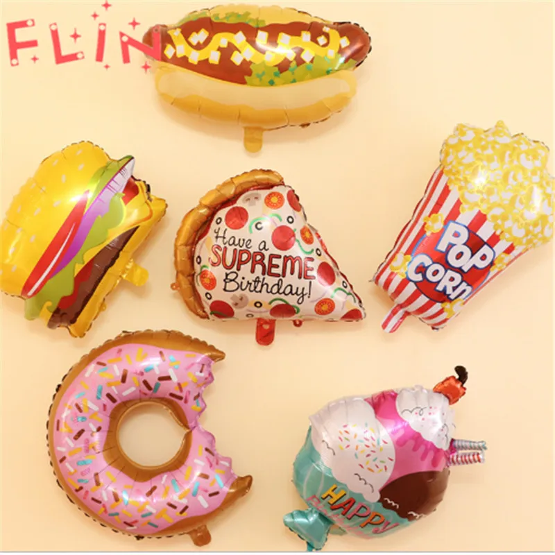 

1pcs Large Donuts Cake Candy Ice Cream Foil Inflatable Helium Balloons Birthday Event Party Decorations Toys Fiesta Baby shower