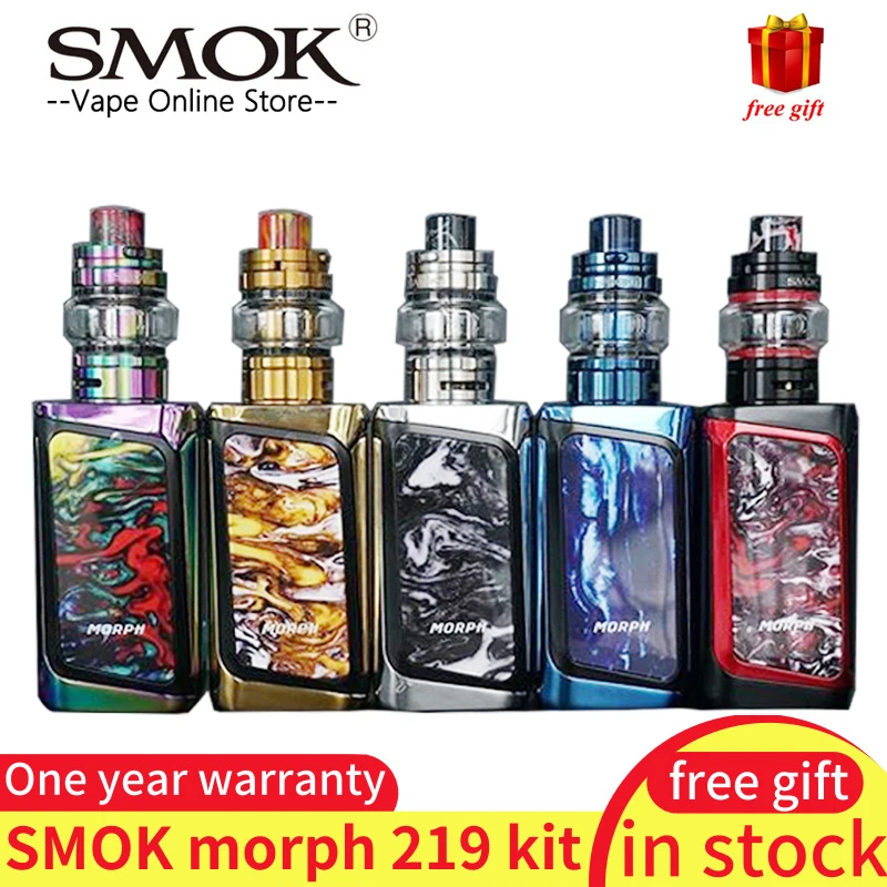 Оригинальный Smok Morph 219 комплект Vape kit Вт MORPH MOD IML смола с 6 мл TF танк и 0 001 s Скорость