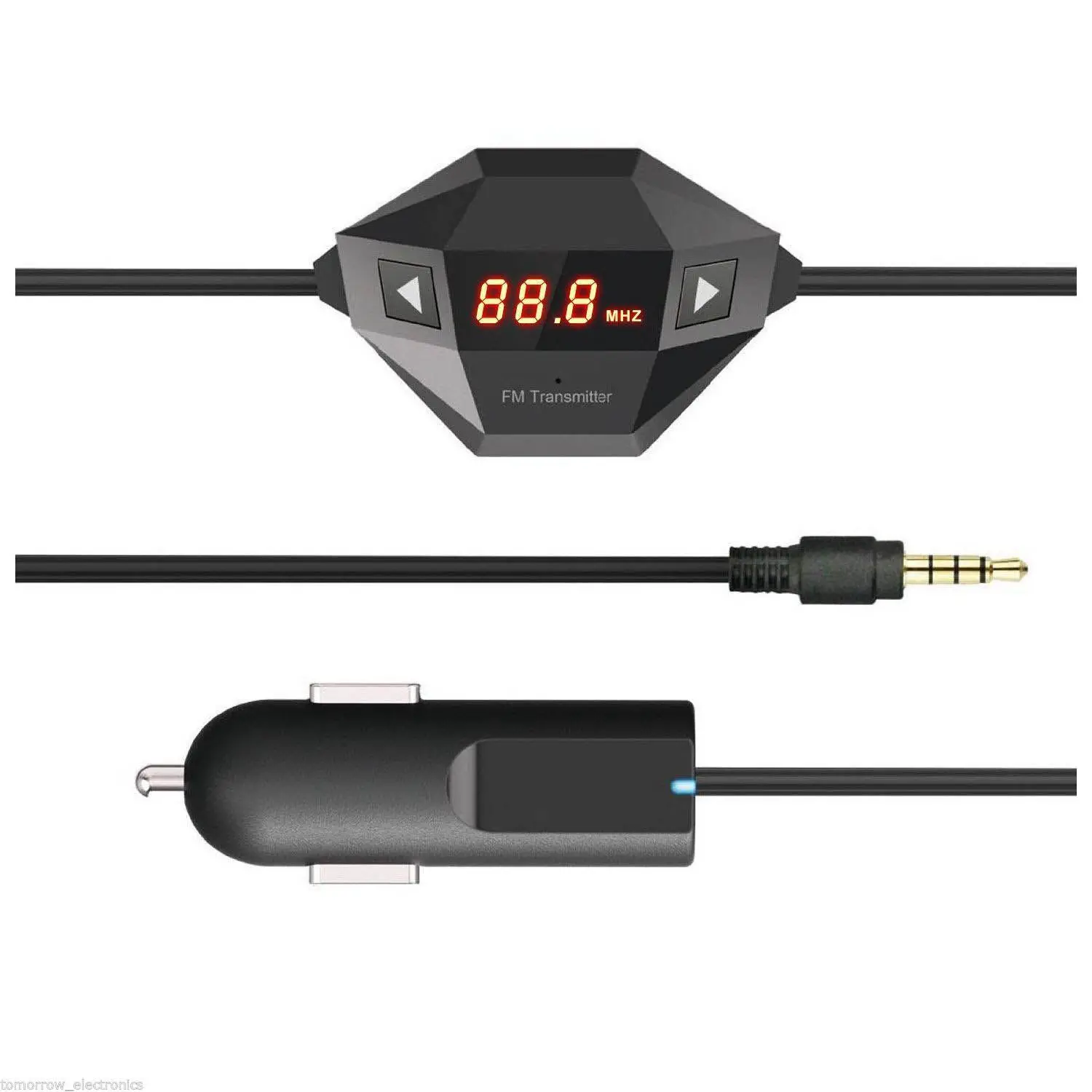 Новый IC-F27 в автомобиль Универсальный светодиодный беспроводной fm-передатчик с USB