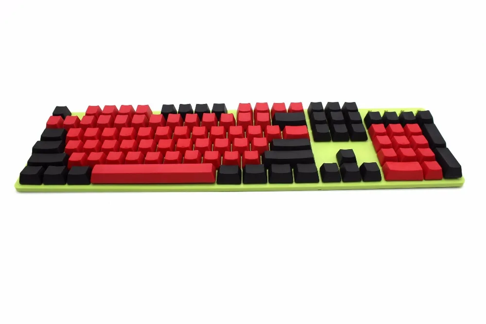 YMDK 104 87 61 смешанный красный черный PBT OEM профиль Keycap для 104 TKL 60% MX переключатели Механическая игровая клавиатура