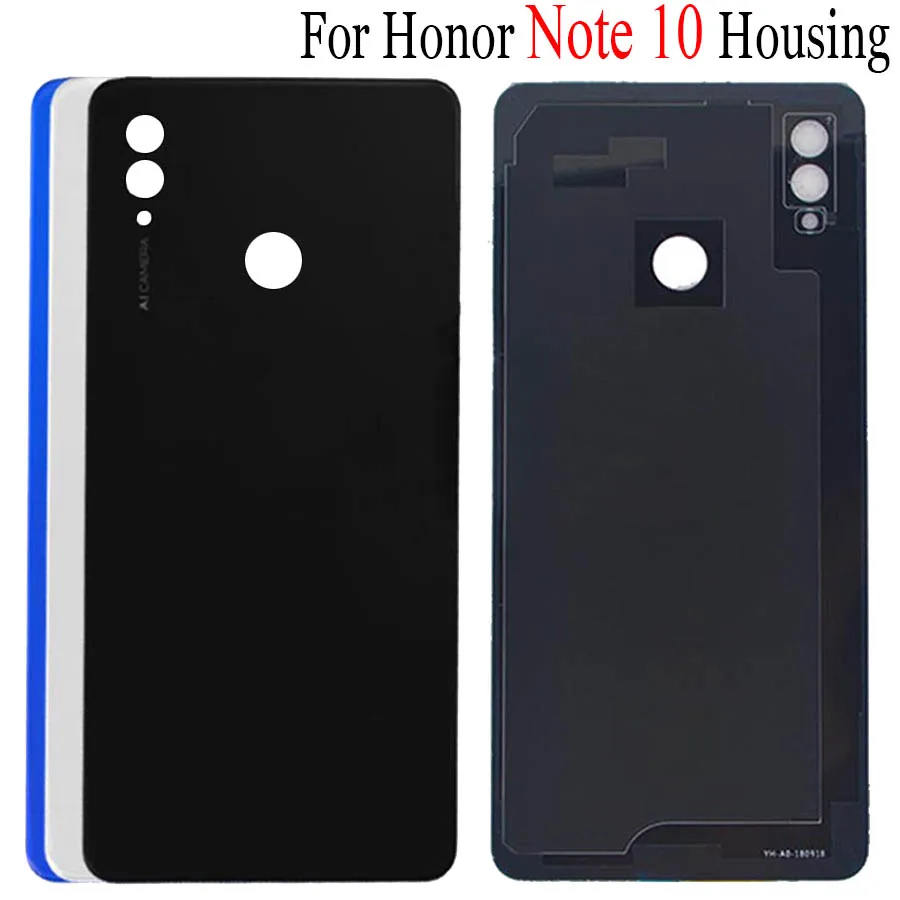 Стеклянная задняя крышка батарейного отсека для Huawei Honor Note 10 корпуса Note10 Крышка