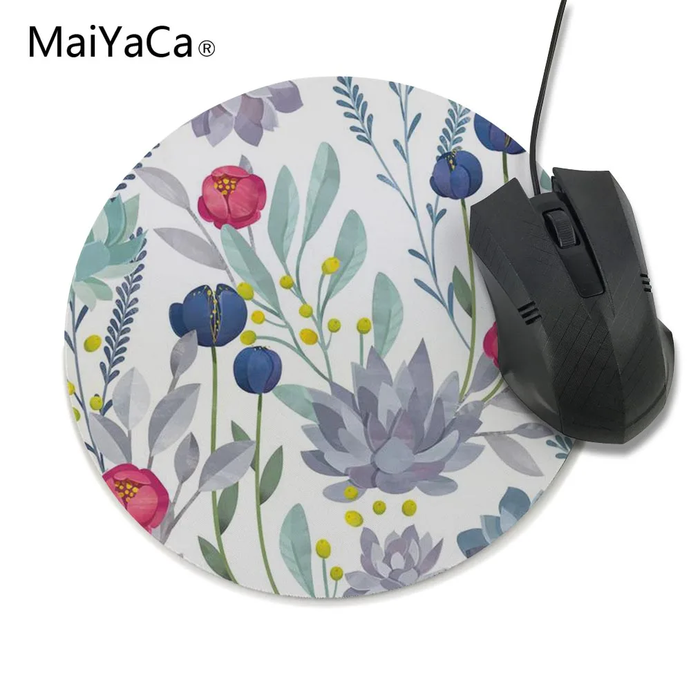 MaiYaCa jandim ai prints коврик для мыши Tamanho Pequeno Rodada коврик для мыши Противоскользящий de Borracha коврик 20x20 см и 22x22 см размер коврики