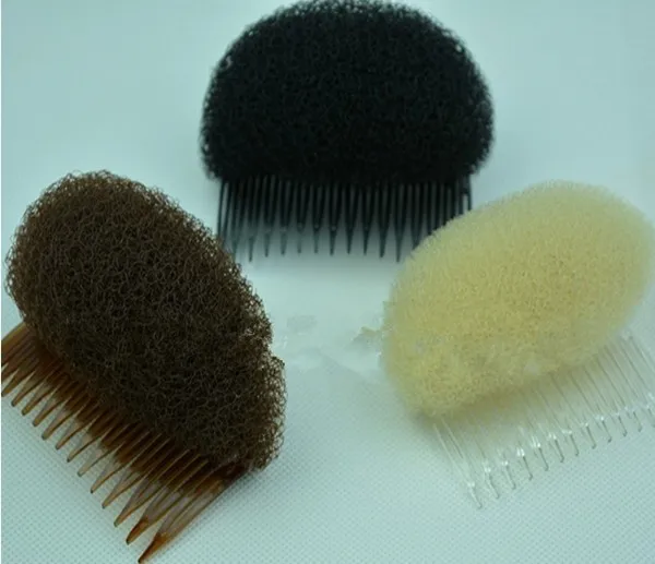 1 Pc Hair Styler Volume Bouffant Beehive Shaper Roller Bumpits Foam Bump On Clear Comb Xmas Accessories New | Красота и здоровье