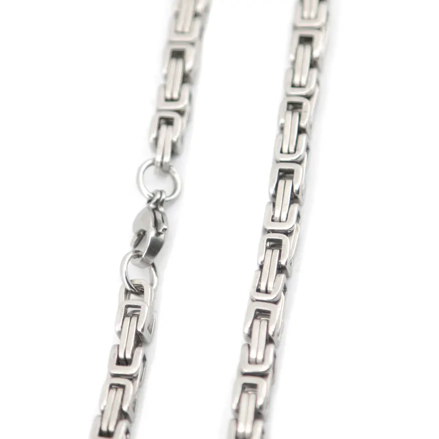 Мужская цепь из нержавеющей стали серебристого цвета 5 мм|mens chains silver|chain silvermen chain |