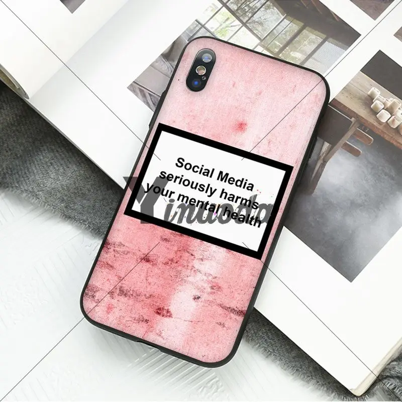 Yiuoda социальные сети серьезно вредит вашему душевному здоровью черный мягкий