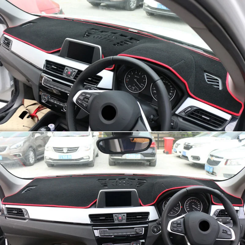 Коврик QCBXYYXH для правой приборной панели BMW X1 2016 2018|Вкладыши защиты от следов| |