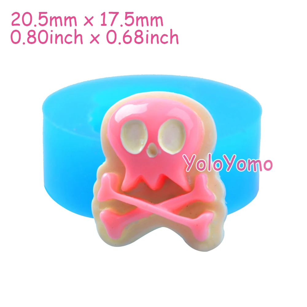 P075YL P077YL P695YL P696YL Хэллоуин Череп Силиконовая форма-для формы на конфеты шоколада