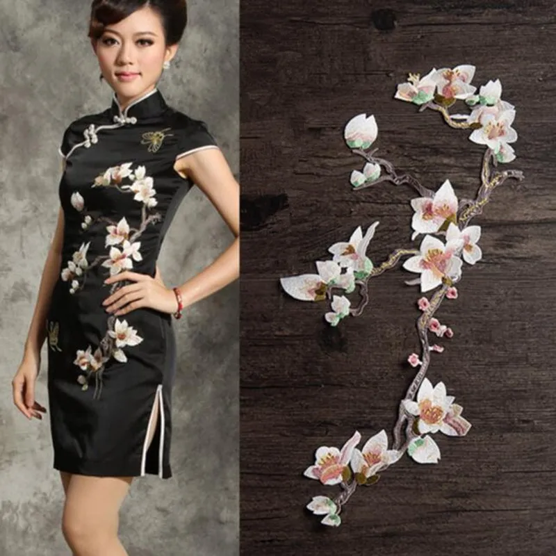 

Flowers Clothes Applique Patch African Lace Water Soluble Embroidered Fabric Sew Decorate Accessory Iron