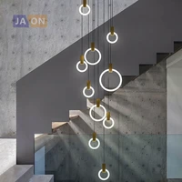 led postmodern t9 ring diy pendant lights pendant lamp pendant light lamparas de techo suspension luminaire for dinning room