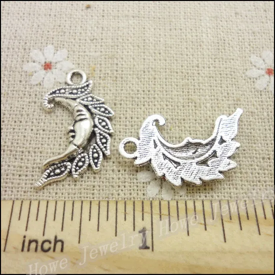 Подвеска в виде Луны из тибетского серебра и цинкового сплава 20 шт.|jewelry guitar|findings