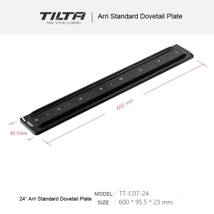 Tilta TT C07 12 &quot/14&quot/18 &quot/24&quot ARRI стандарт легкий ласточкин хвост пластина Крепление