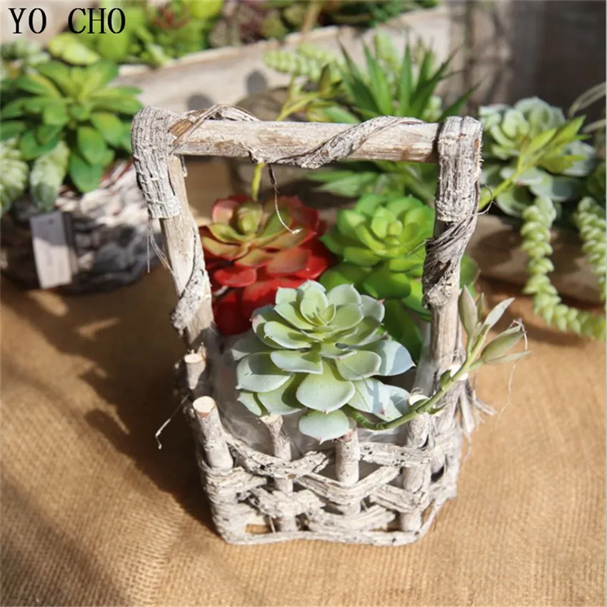 YO CHO 1 шт. высококачественные Искусственные суккуленты бонсай украшение для офиса