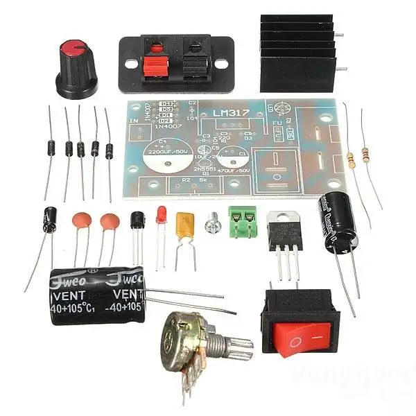 Оптовая продажа с фабрики Бесплатная доставка DIY LM317 Регулируемый регулятор