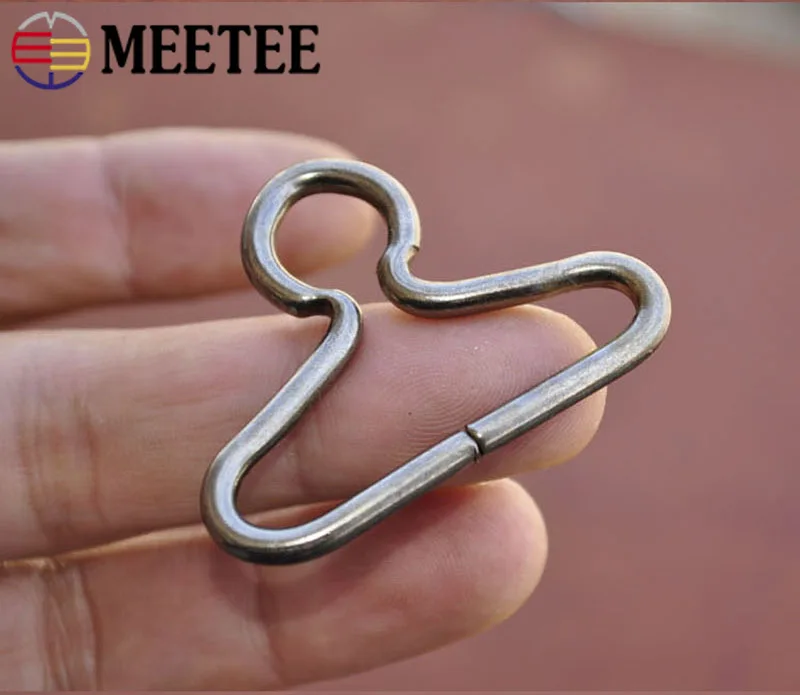 Meetee 10/30 шт. ID38mm металлическое кольцо пряжки сумка плечевой ремень настроить пряжки ювелирные изделия DIY ручной швейной Чемодан крюк для рюкзака аксессуар