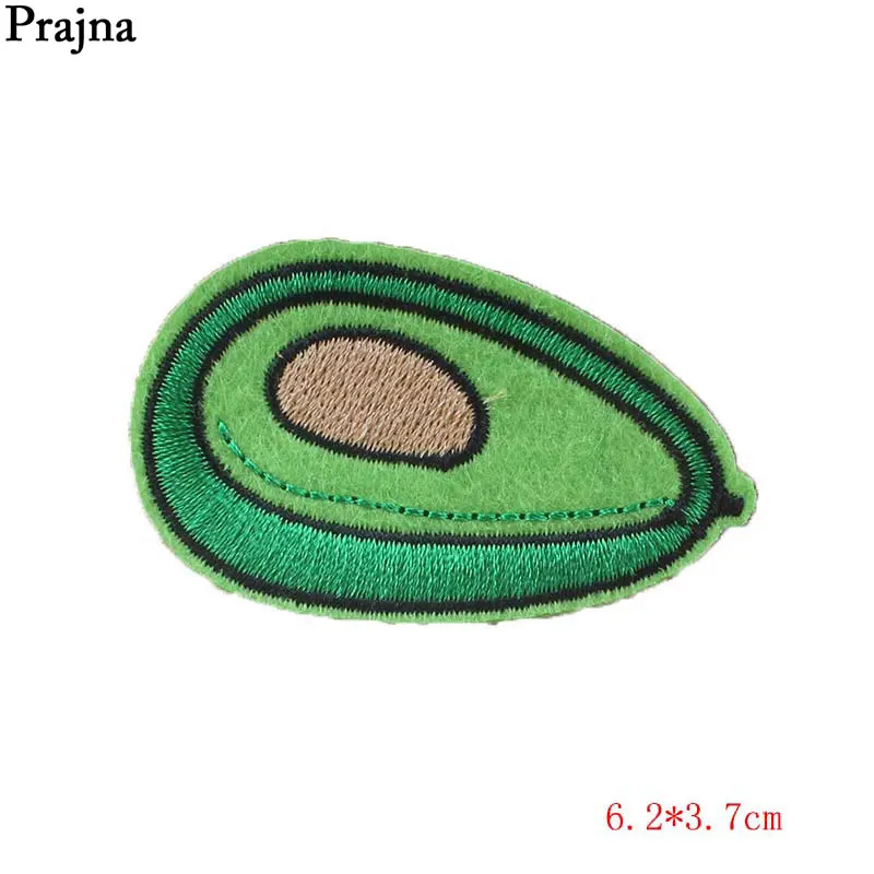 Prajna 10 шт. авокадо железо на пластыри зеленые бобы вышитые наклейки украшения для