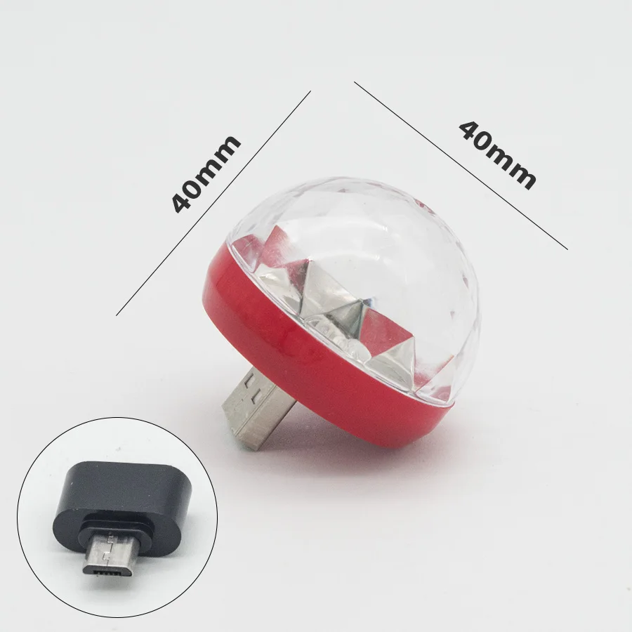 Портативный Usb 4 W красочные автоматическая RGB светодиодный Лампа прожектор для