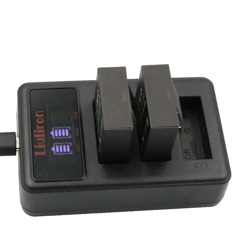 4 шт. Камера SJ4000 SJ5000 Батарея+ 3 лота ЖК-дисплей USB Зарядное устройство для спортивной экшн-камеры SJCAM SJ5000X SJ6000 SJ7000 SJ 4000 Wi-Fi M10 EKEN 4K H8 H9