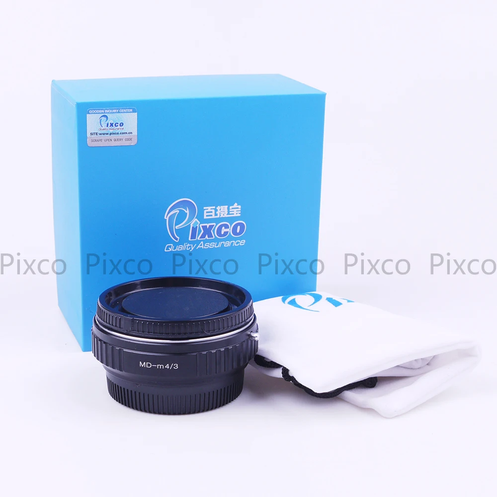 Pixco MD-M, 4/3 скоростной усилитель, фокусный редуктор, адаптер для объектива, подходит для объектива Minolta MD, подходит для камеры Micro Four Thirds 4/3