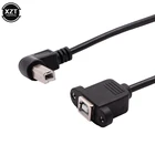 Прямоугольный кабель USB 2.0 Type B, штекер-гнездо USB B для принтера, Удлинительный кабель для синхронизации, 90 градусов, горячая распродажа