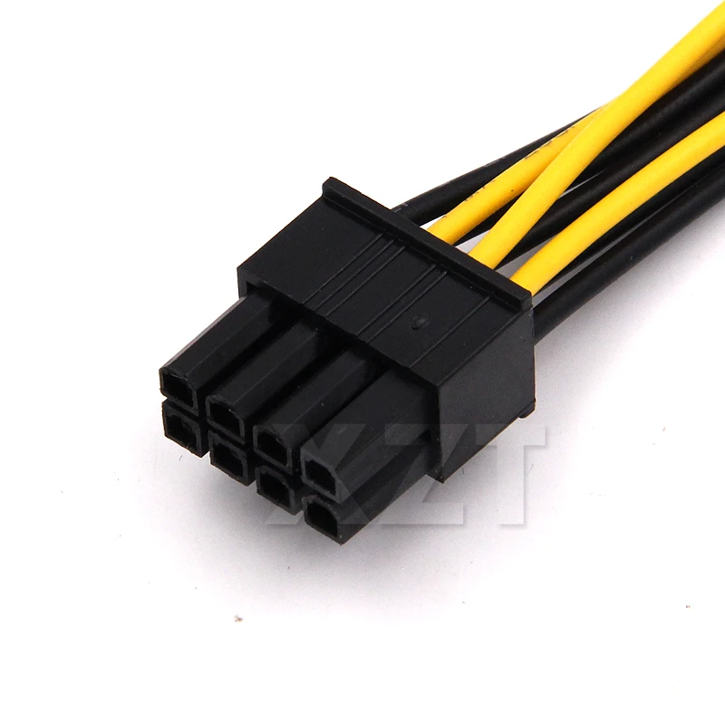 Фото Кабель-переходник для видеокарты PCI Express с 2x Molex 4-контактного на 8-контактный PCI-e, 6 дюймов, 1 шт. - Адаптер Molex на PCIe 8-контактный №3