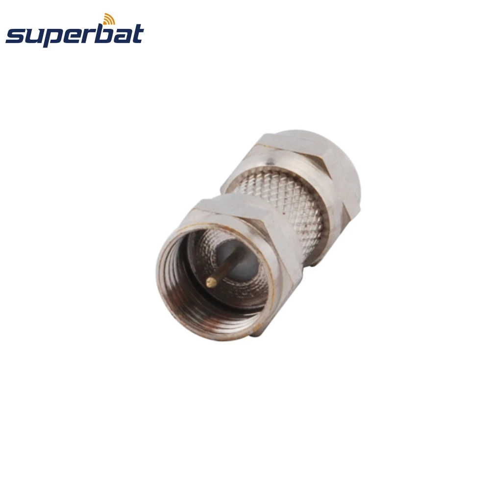 Superbat F Adapter F Plug to Male Straight F Connectors and Adapters