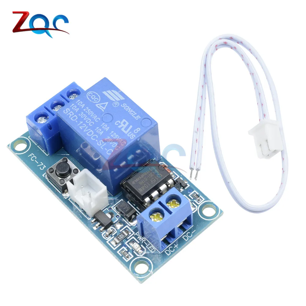 

1 Channel DC 5V/12V/24V Latching Relay Module with Touch Bistable Switch MCU Control