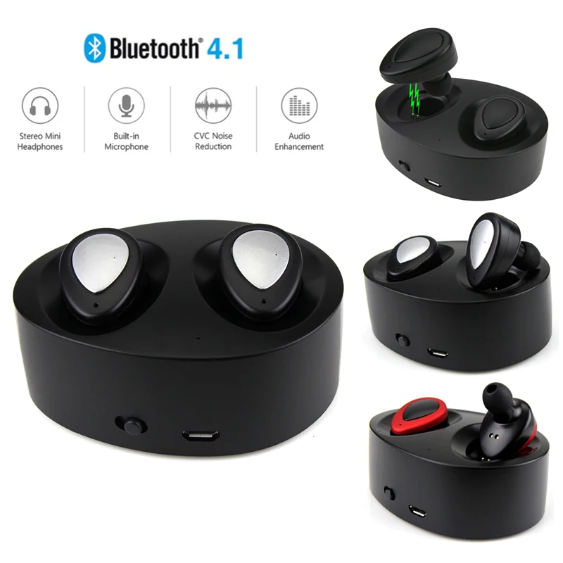 Беспроводные стереонаушники Daono TWS K2 Bluetooth 4 1 гарнитура с микрофоном и зарядным