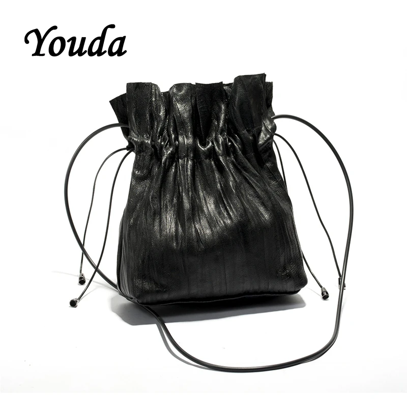 Youda оригинальный индивидуальный дизайн женская кожаная сумка мешок обработка