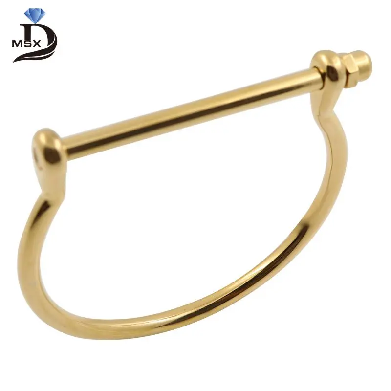 Fashion Punk Love Bangle Bracelet Woman Men Horseshoe Bracelets Stainless Steel Wedding Party Charming Cuff Wristband Jewelry|cuff bracelets|fashion