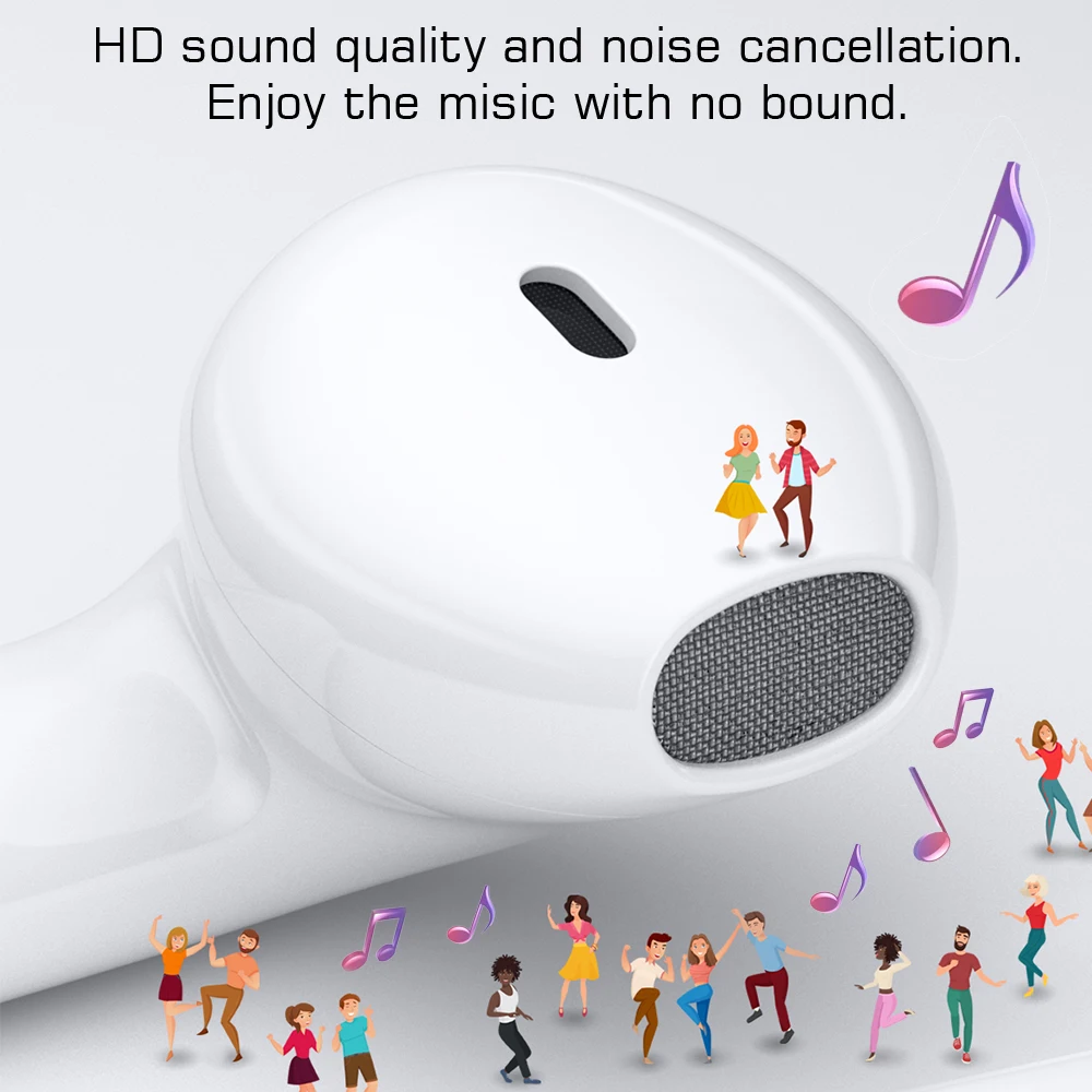 Беспроводные наушники вкладыши TWS GUSGU True Wireless Bluetooth 5 0 Спортивные встроенный