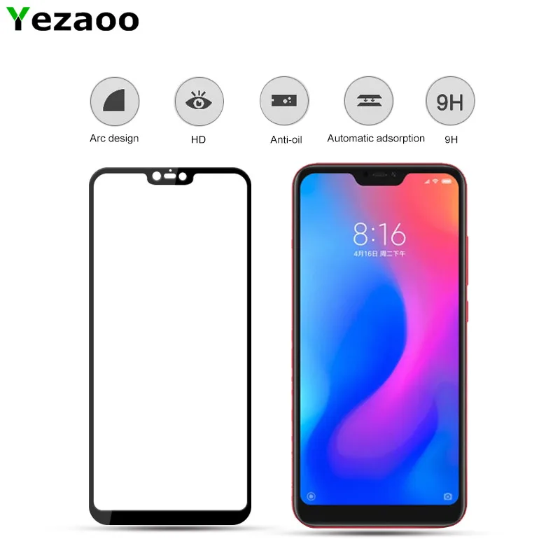 Изогнутое полноэкранное закаленное стекло yezaoo 5D для xiaomi Redmi 6 pro 5 plus Note 4 4X 5A prime