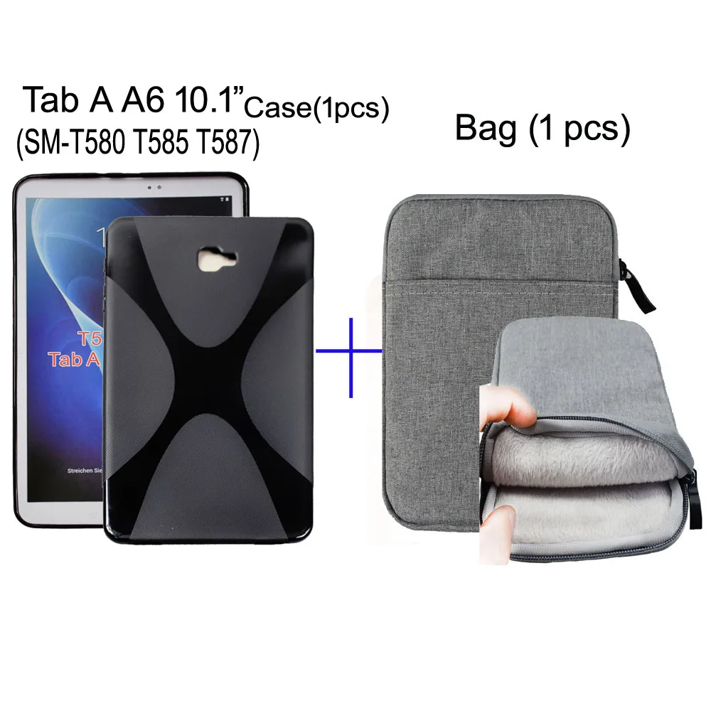 Tab A A6 10 1 &quotSM T580 T585 Мягкий ТПУ силиконовый чехол для планшета Samsung Galaxy 2016 SM T587