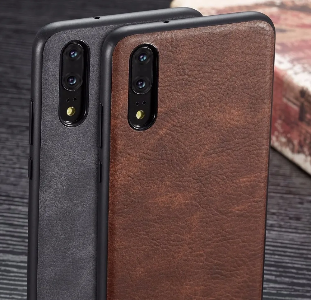 Тонкий роскошный PU кожаный чехол для Huawei p20 Pro Чехол тонкий жесткий lite |