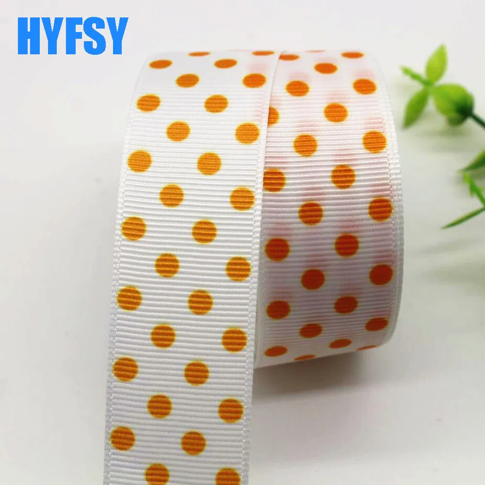 Hyfsy 10057 25 мм белая лента в горошек 10 ярдов подарочная упаковка сделай сам вручную