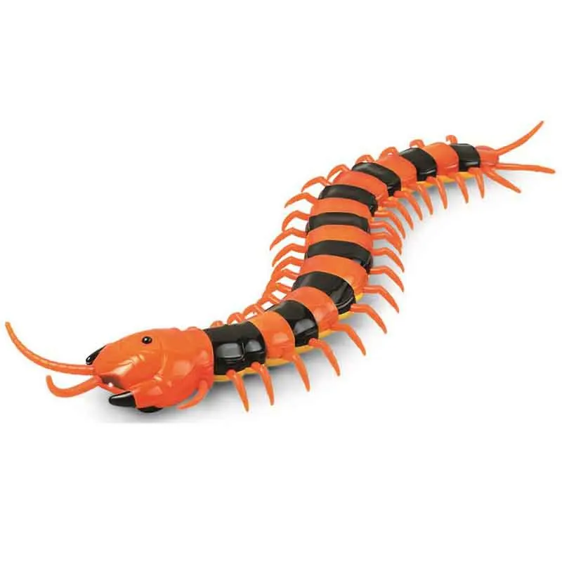 Инфракрасный RC пульт дистанционного управления сороконожка Scolopendra жуткий-crawly дети игрушка подарок, оранжевый и черный