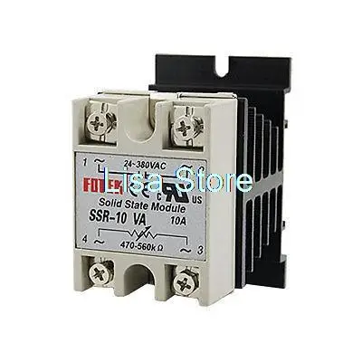 SSR-10VA 10A 24-380V AC SSR твердотельные реле Напряжение Сопротивление Регулятор w
