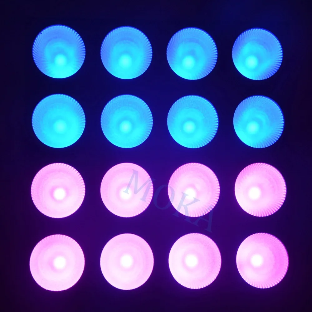 6 шт./лот Профессиональное светодиодное освещение матрица blinder 16x30 Вт RGB 3 в 1
