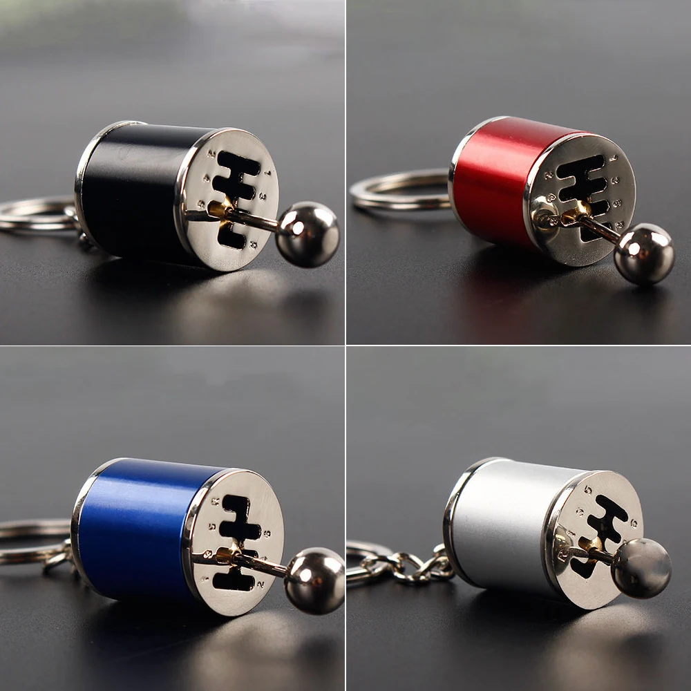 Key chain Car Gear Box Stick Metal Rings Keyring Keyfob Imitation 6 Speed Manual Shift Knob Gift | Автомобили и мотоциклы