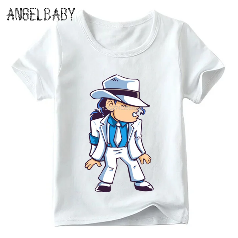 Забавная детская футболка с изображением Майкла Джексона для мальчиков и