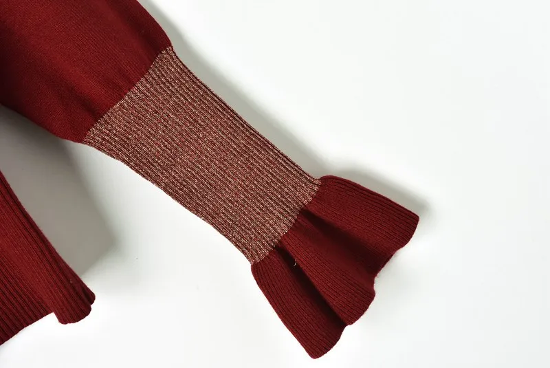 Womens Sweaters 2018 Winter Long Sleeve O-neck Argyle Jacquard Knit and Pullovers Black Red Blue Clothes Women | Женская одежда