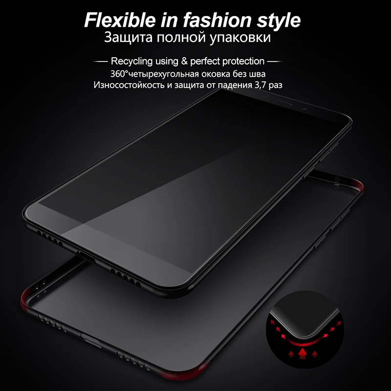 Aubusen silicone case for xiaomi redmi 5 plus TPU cover 360 full funda cases |