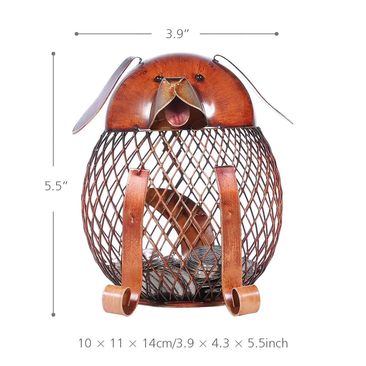 Tooarts копилка для щенков статуэтки железная ручная работа искусственные монеты
