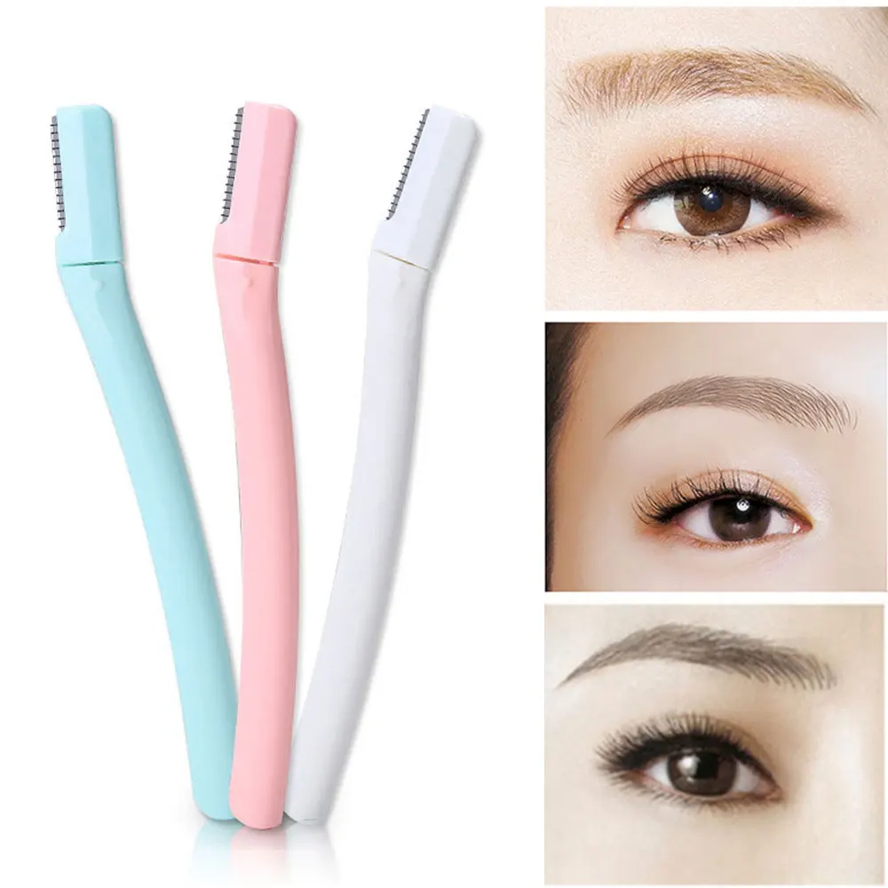 3 шт./компл. бритвы для бровей из нержавеющей стали формирования триммеры