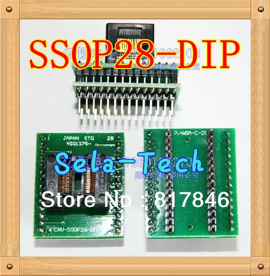 Переходник Tssop28 переходник SSOP28 для SSOP8 SSOP14 SSOP16 SSOP20 SSOP24 USB-программатора TL866CS TL866A |