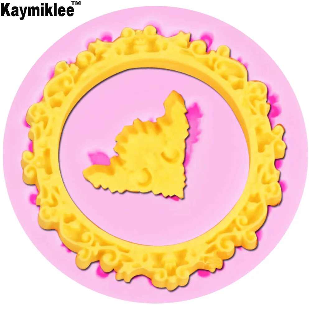 M373 100% пищевой класс A, лучший материал, круглая рамка, зеркальная фоторамка с рельефной фотоформой для детской модели 5,5*1 см