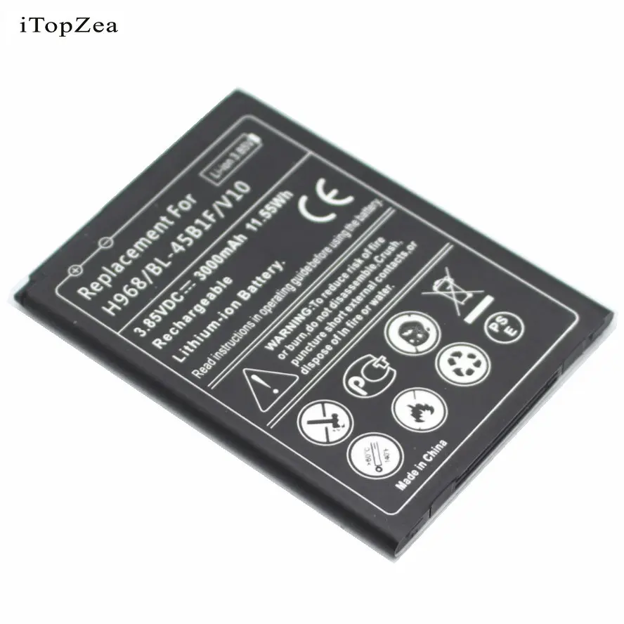 ITopZea 20x3000mAh BL 45B1F Сменный аккумулятор для LG V10 H968 H961N H900 H901 VS990 F600 F600L F600S F600K Bateria