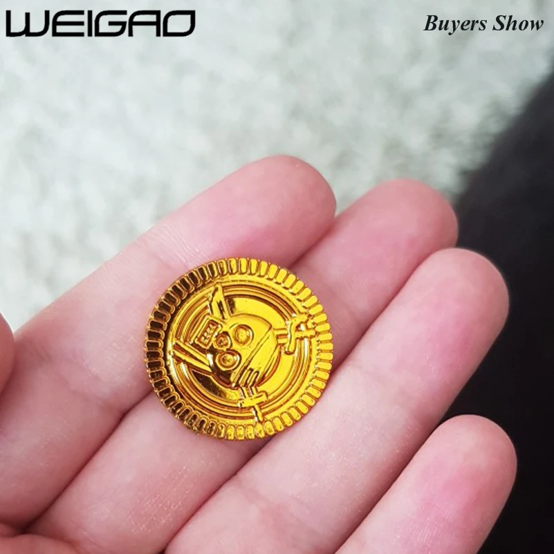 WEIGAO 50 шт. вечерние Пиратские игры с сокровищами игра реквизит для денег золотые